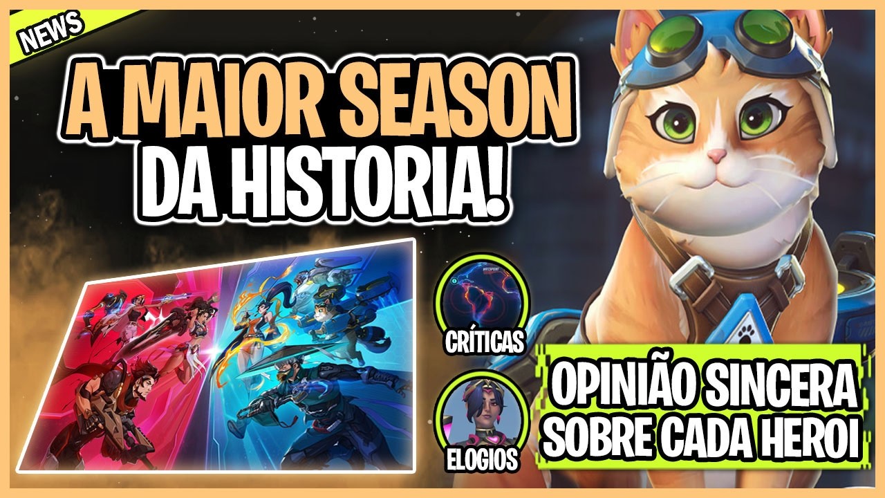 SEASON 1 - HERÓIS QUE MAIS GOSTEI, PASSE É BOM? OVERWATCH BATEU RECORDE, SERVERS ESTRANHOS e OPINIÃO
