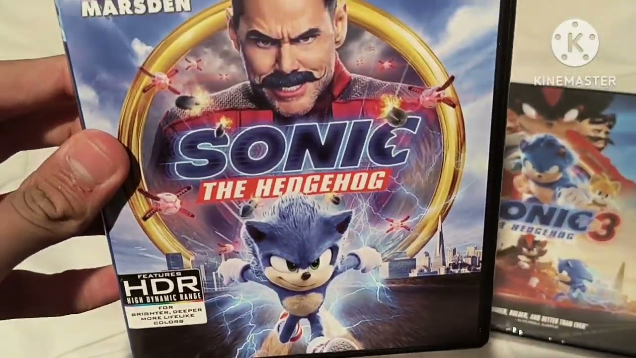 Sonic The Hedgehog 3 DVD Unboxing and Menu Walkthrough