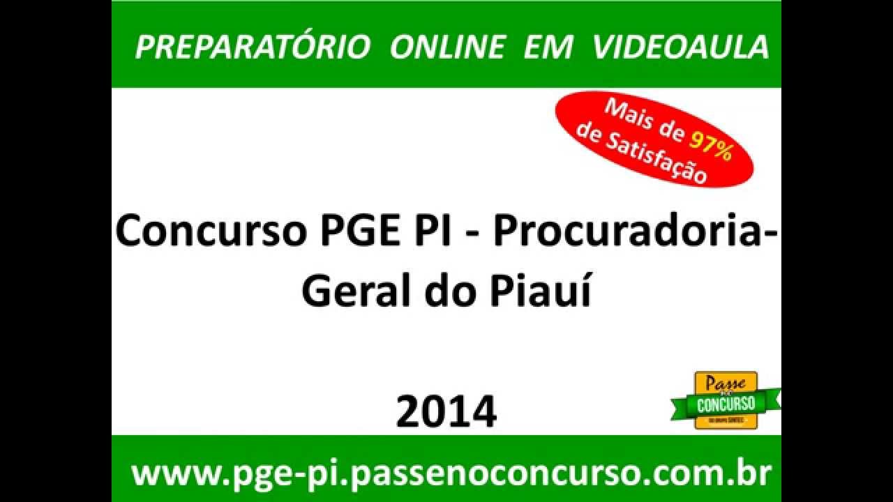 Concurso PGE PI, PGEPI - Procurador do Estado Substituto