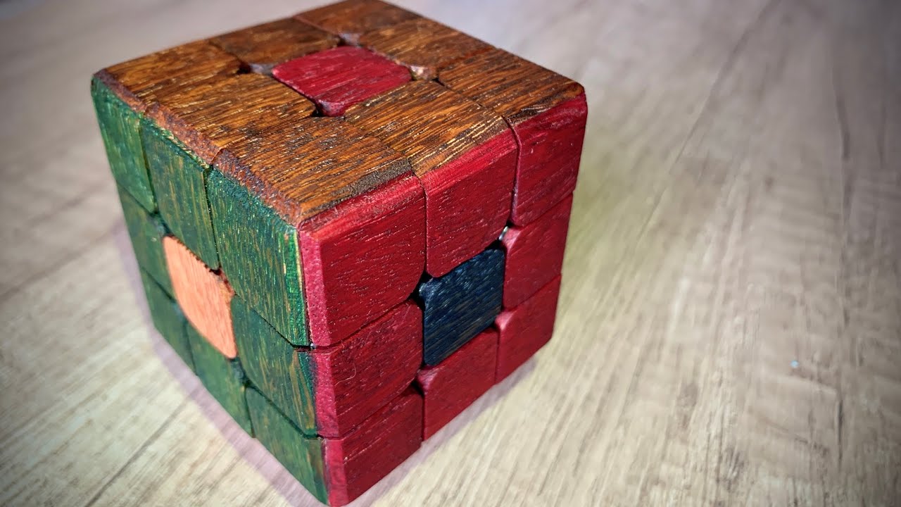 Cubo RUBIK cubierto de MADERA. Descubre como lo he hecho