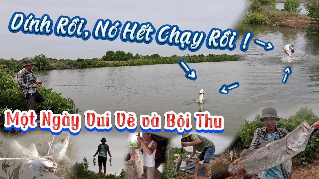 Một Ngày Đi Lure Cá Chẽm Quá May Mắn Của 3 Anh Em - Chủ Đầm Sẽ Ra Sao Khi Câu Được Cá To ?