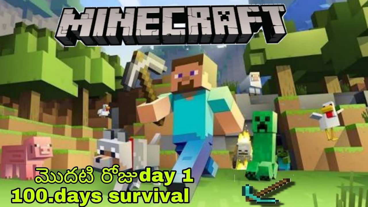 Can I Survive 100 DAYS in Minecraft? 😱 | Episode 1: The Beginning ⛏️💎 (Telugu gameplay)