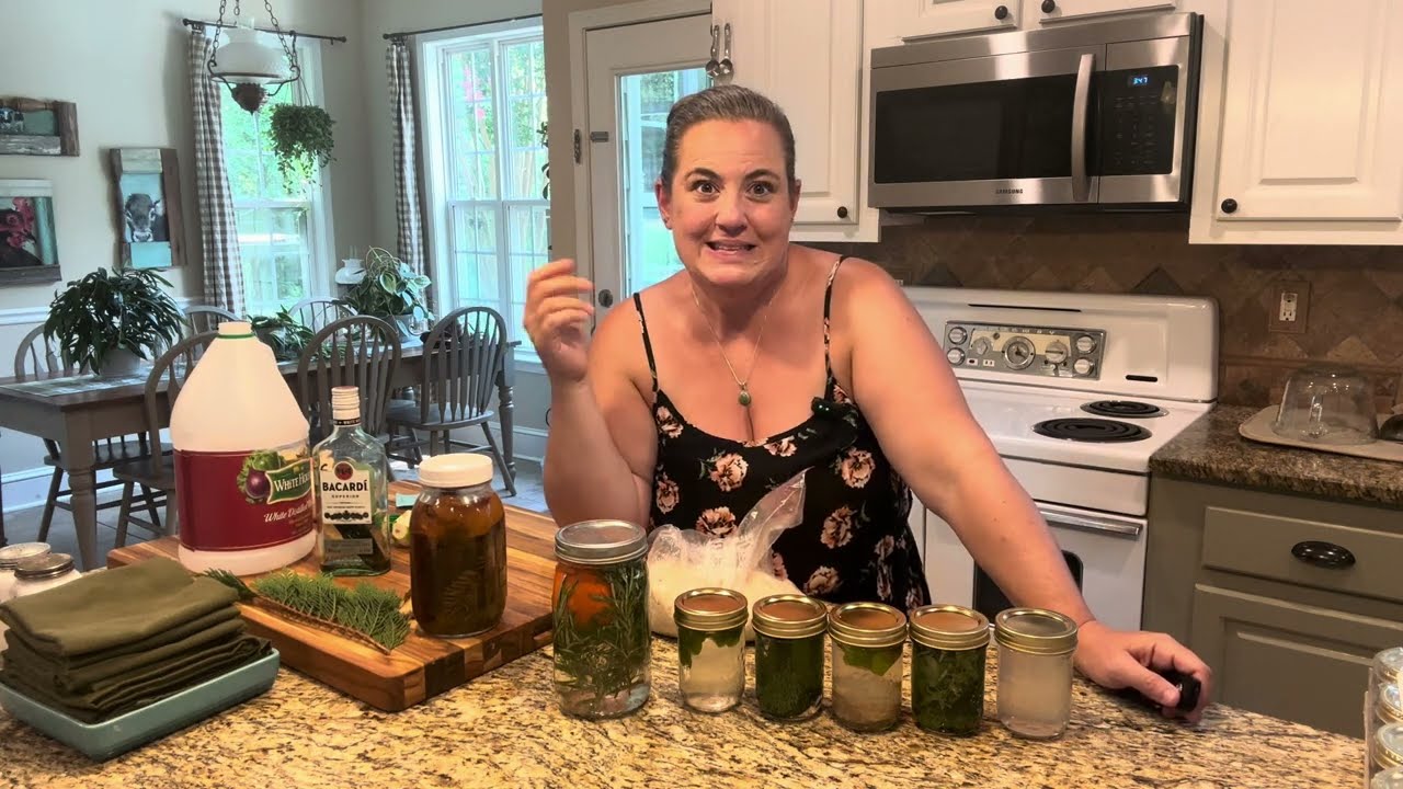 Scented cleaning vinegars. Christmas in July