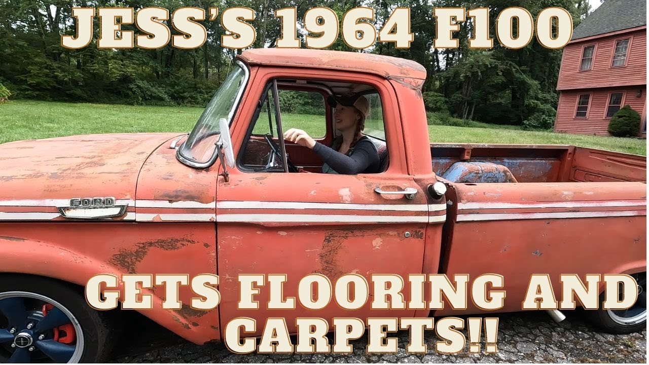 Jess gets interior work done on her 1964 Ford F100 Restomod!! Let's make it luxurious! LOL