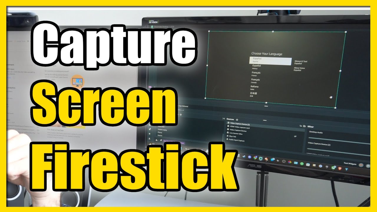 How to Capture Amazon Fire TV Stick with HDMI Video Capture Card with OBS (Easy Method)