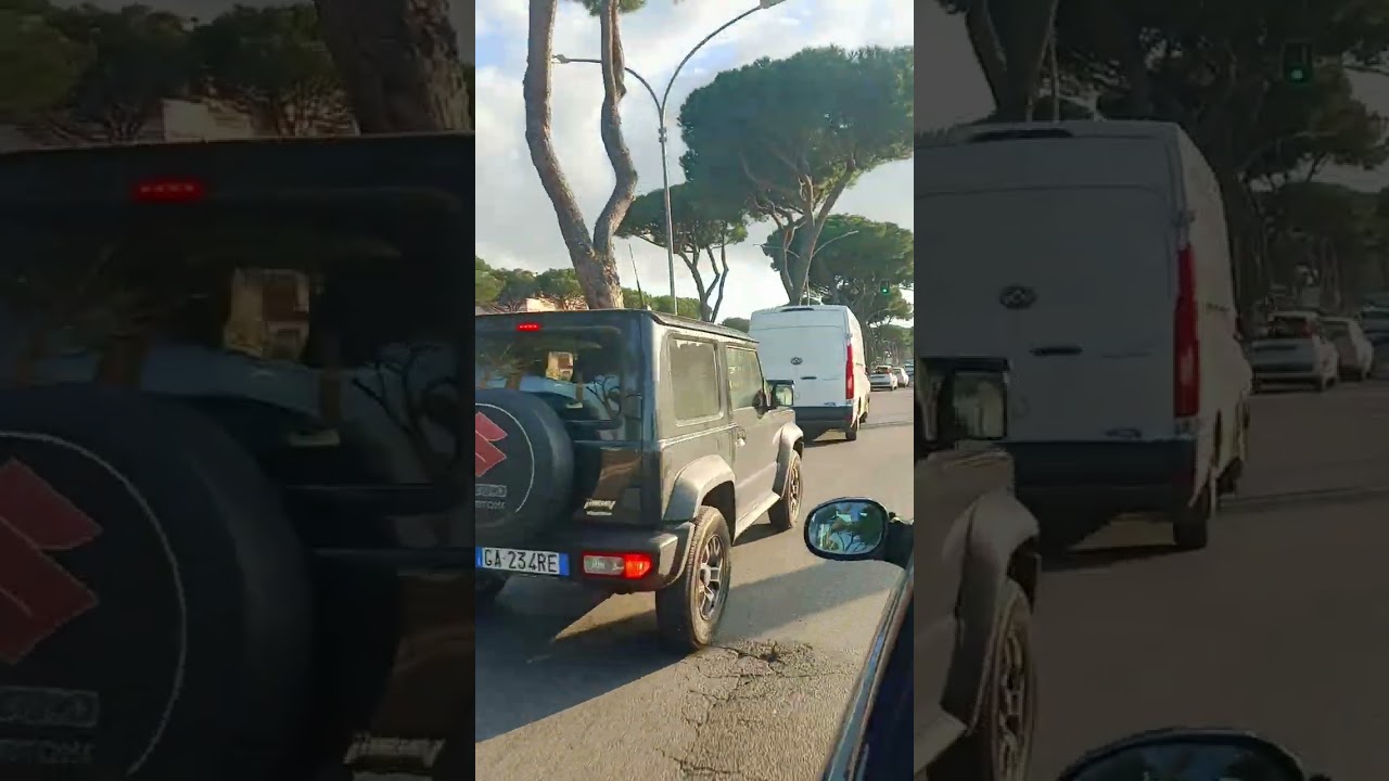 Macchina taxi navetta Roma via di Sant'Alessandro fino a Roma via di Casal boccone che vuoto riprese