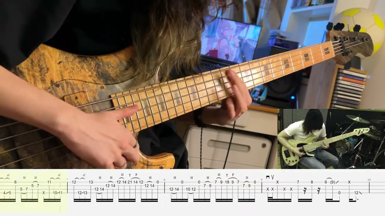 【SLAP Bass Cover with Tab】A Slap Phrase from Ryosuke Nikamoto ベース カバー