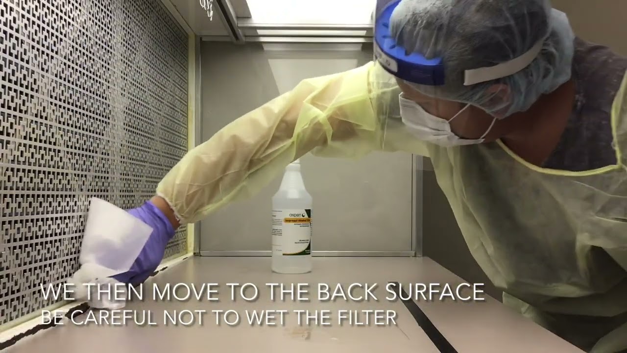 Pharmacy Tutorials: How To Clean a Horizontal Laminar Hood Cleaning