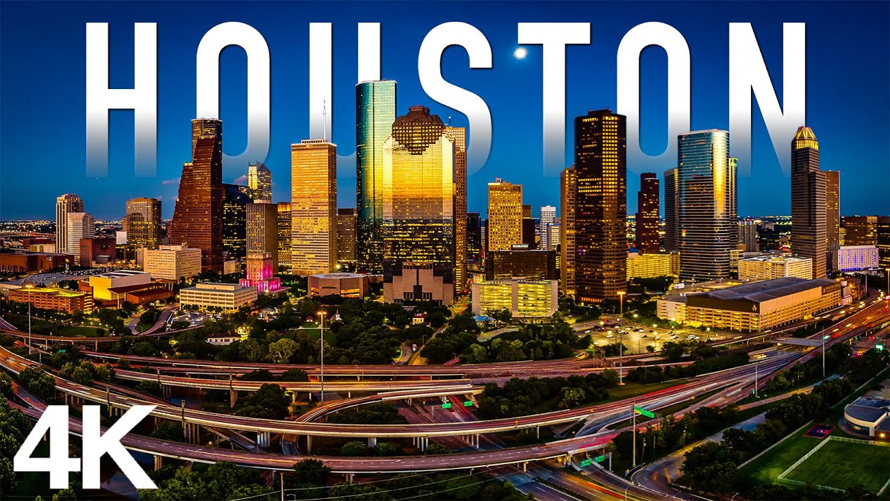 Houston 4K Drone Views | Aerial Tour of the City Skyline & Beautiful Green Spaces | Cinematic Music