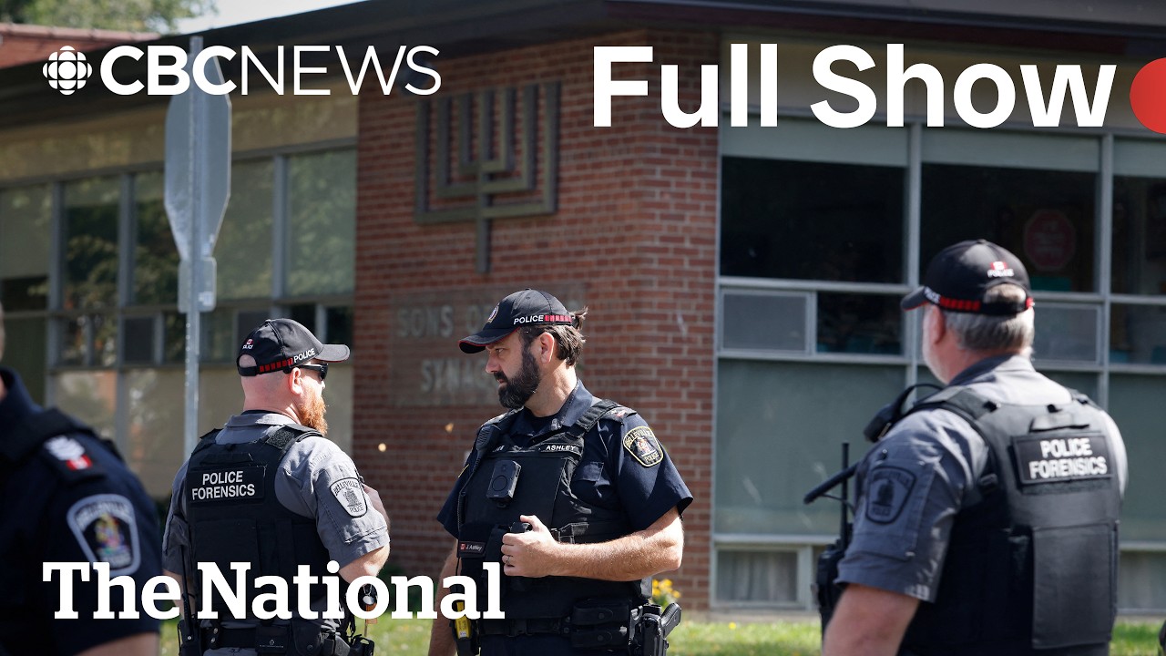 CBC News: The National | Полицейский тяжело ранен в результате стрельбы у синагоги в Онтарио