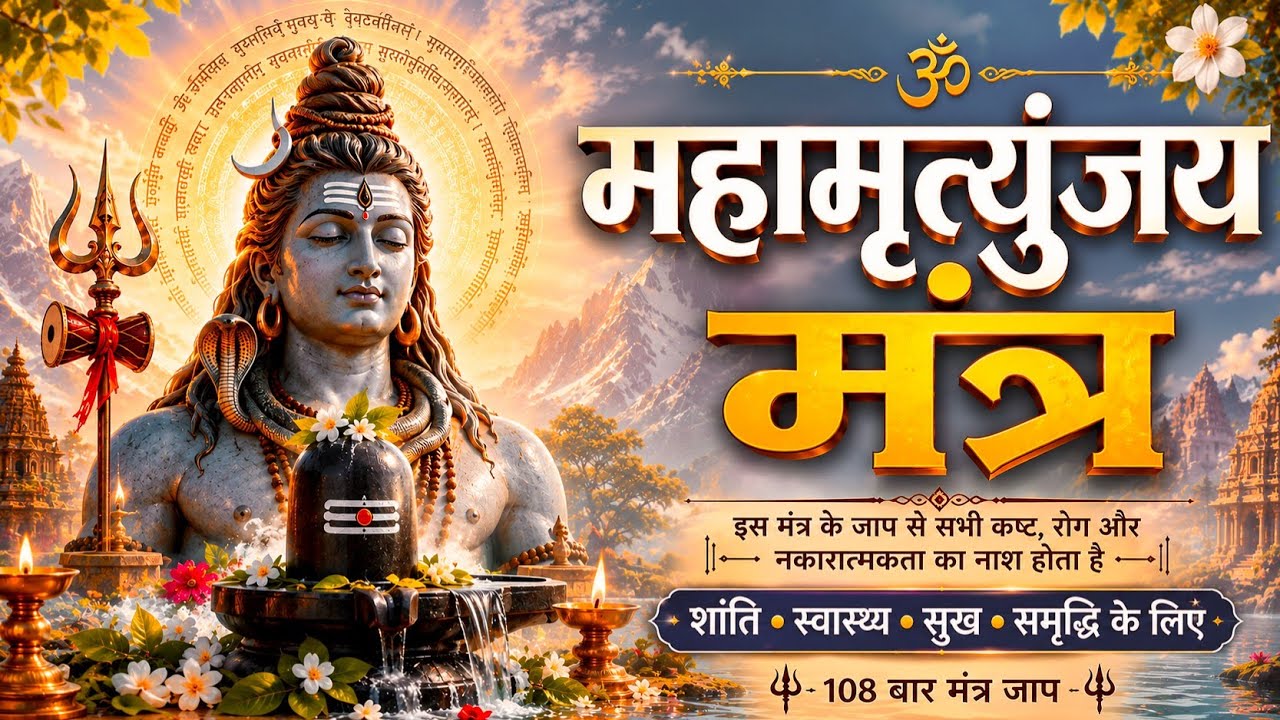 Mahamrityunjay Mantra Jaap | Powerful Shiva Mantra for Healing Energy| महामृत्युंजय  मंत्र |