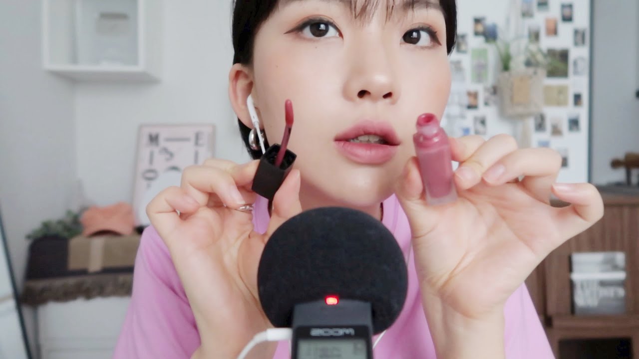 팅글폭탄💋💣 화장품 빠른소리 모음 ASMR (Lip application, Fast tapping, Lid sound)