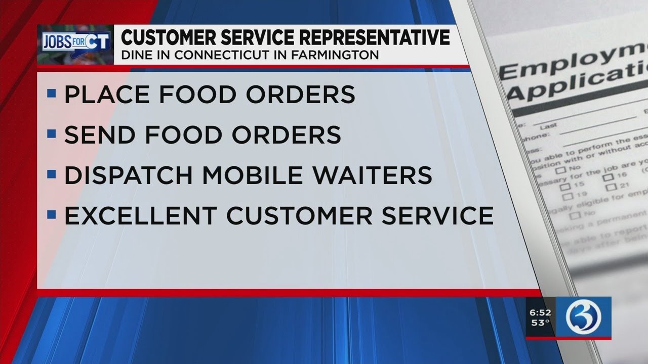 JOBS FOR CT: Customer service representative