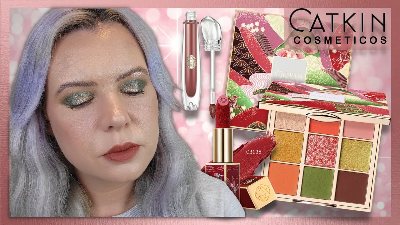 CATKIN COSMETICS AVOCADO Palette & SUMMER PALACE Lipstick Review & Swatches | Clare Walch