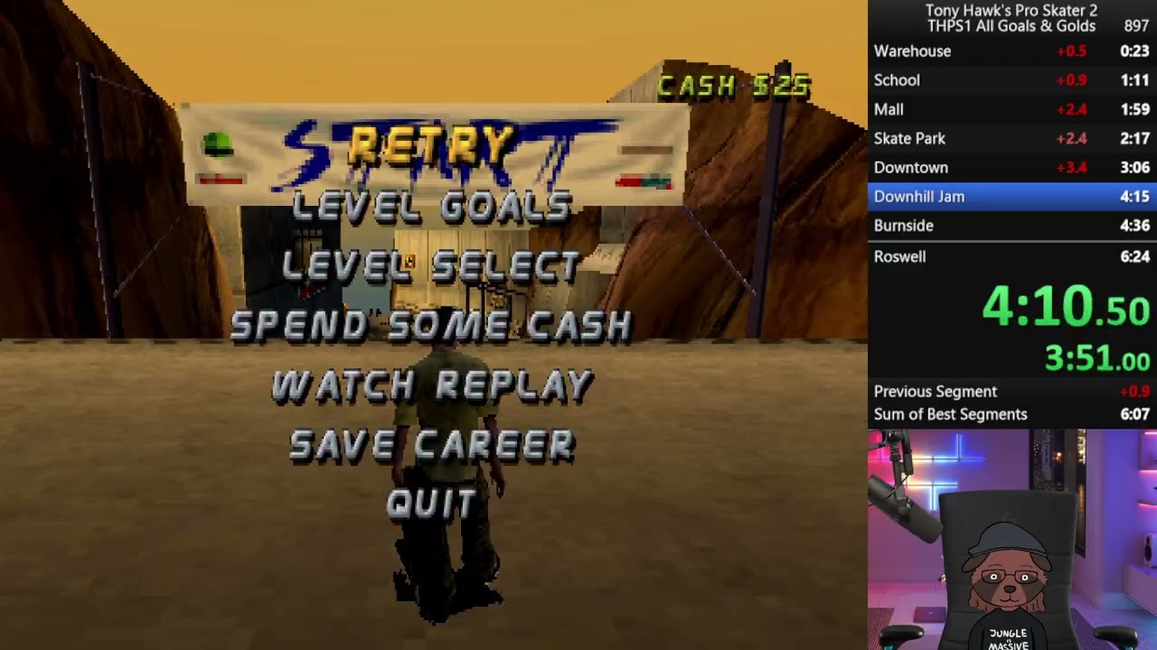 Tony Hawk's Pro Skater 2 - THPS1 All Goals & Golds 6:12