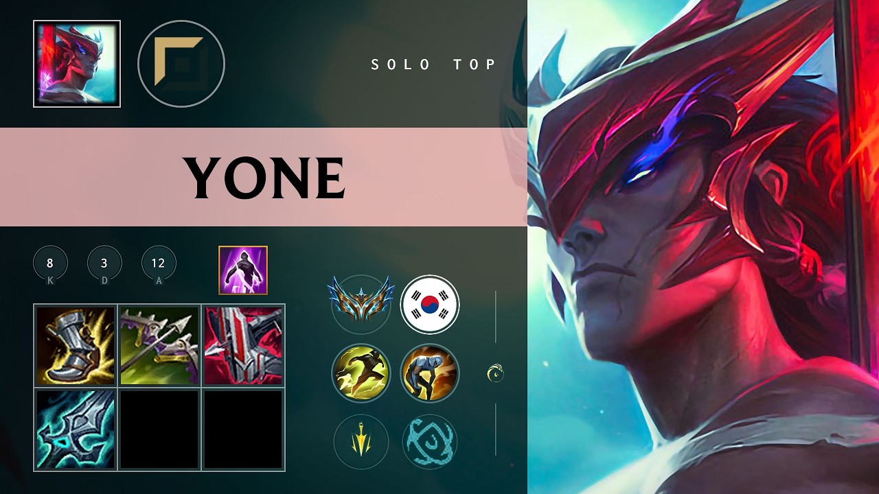Yone Top vs Irelia - KR Challenger Patch 26.09