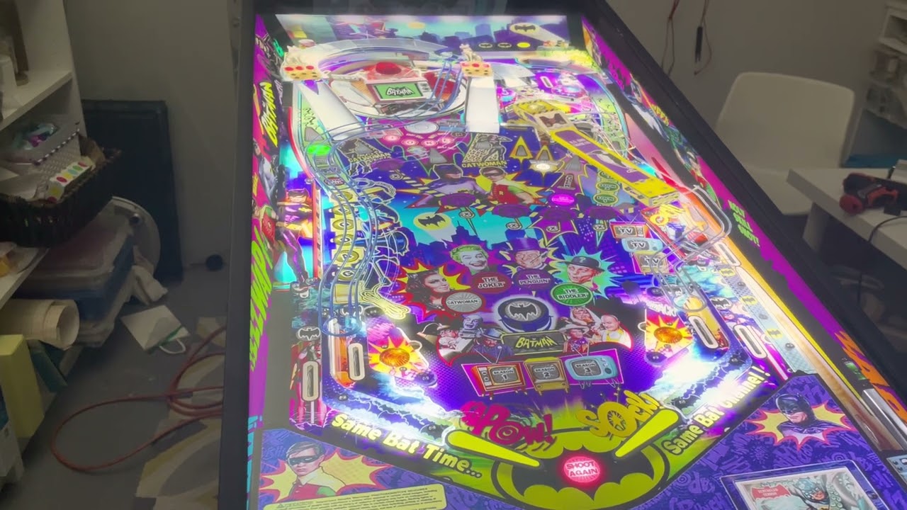 4K Stern Replica Vpin Pincab - Asus 43” 4K 144hz Playfield Monitor. Batman 66 Tribute Table