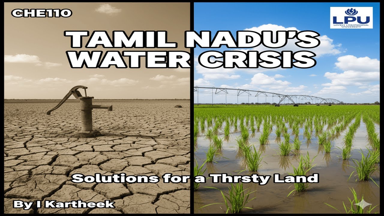WATER CRISIS: Tamil Nadu's Solutions #CHE110 #lpu #waterconservation