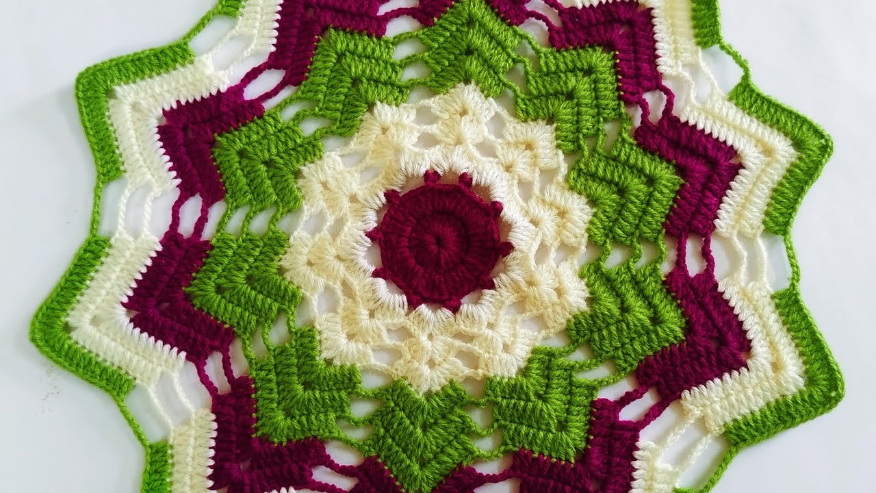 Crochet Thalposh For Beginners // Easy Crochet Thalpossh Design #crochet #crosia #thalposhdesign 