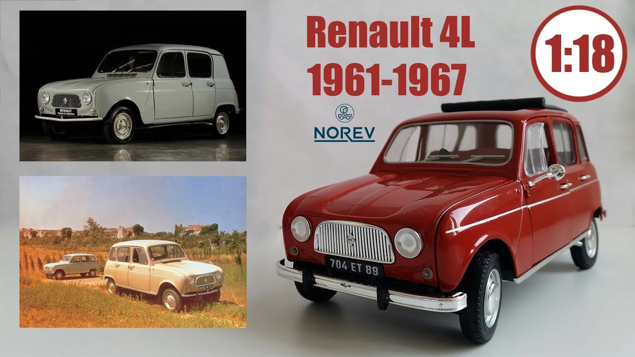 Renault 4 L 1961-1967 1/18 | NOREV | Обзор модели , легендарное Рено 4 в простом исполнении.