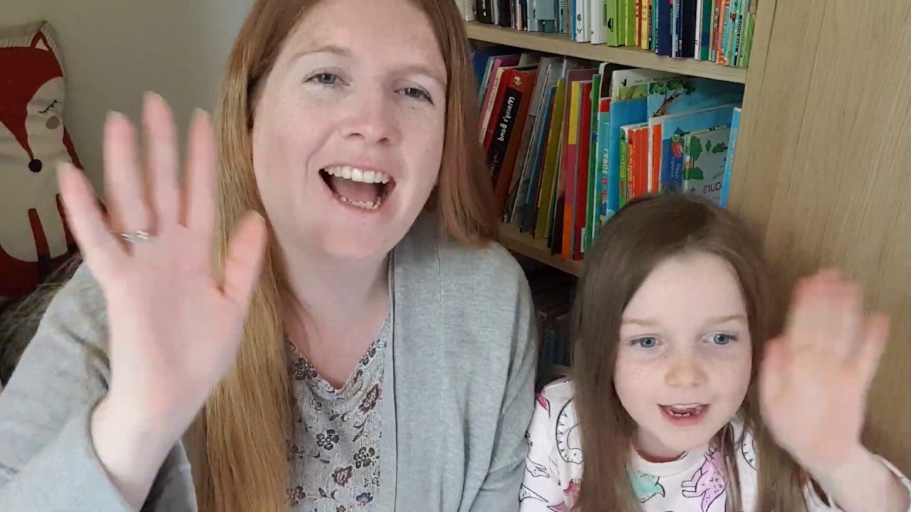 The clock goes tick tock it's time to say hello! Welcome song for Laura's Story Corner