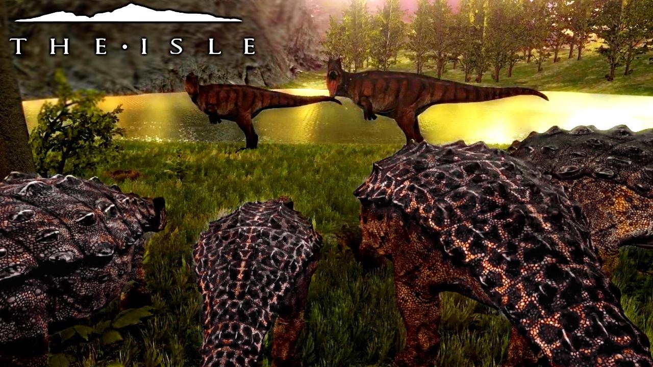 The Isle - REALISM ANKY FAMILY FORCED TO DEFEND BABIES, NESTING & THE LIFE OF A HONKER - Gameplay