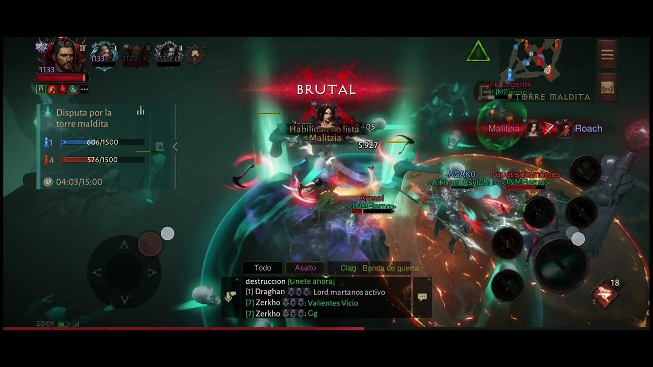 GUERRA DE TORRES ARKHAM VS INMFIERNO 22-11-2025