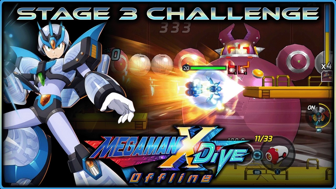 Mega Man X DiVE Offline - Stage 3 Challenge - Ultimate Armor X (AC Ver.) Gameplay - No Commentary