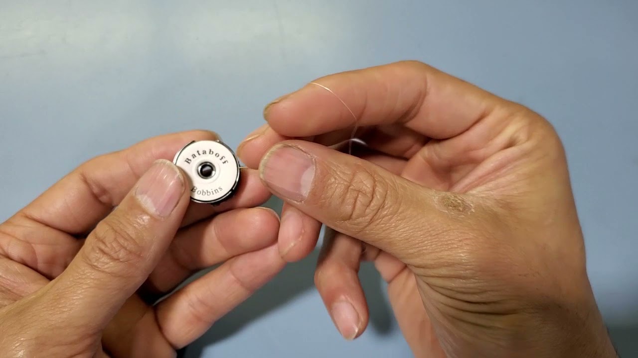 Bobbin preparation for Barudan embroidery machine