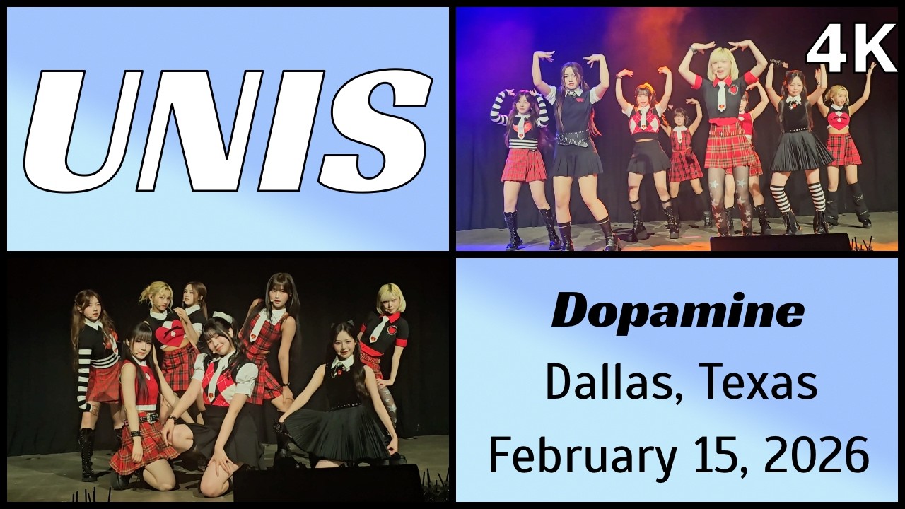 260215 유니스 UNIS - Dopamine live @ South Side Music Hall, Dallas, TX 4K Fancam