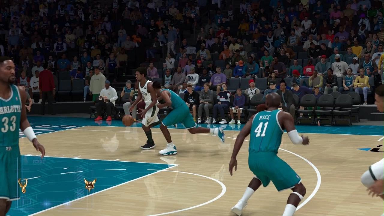 NBA 2K26 2nd Season Milwaukee Bucks vs Charlotte Hornets Legend Regular Marquis Johnson 18pts