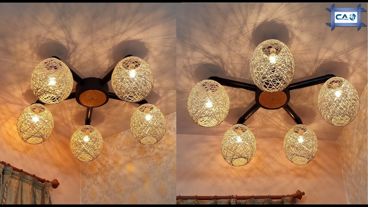 False Ceiling Lamp Shade Design By Crazy Art 4U