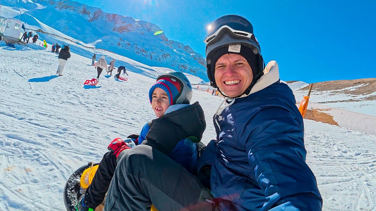 ⛷ УЕХАЛИ С ДАНЬКОВ В ГОРЫ КАТАТЬСЯ НА ЛЫЖАХ