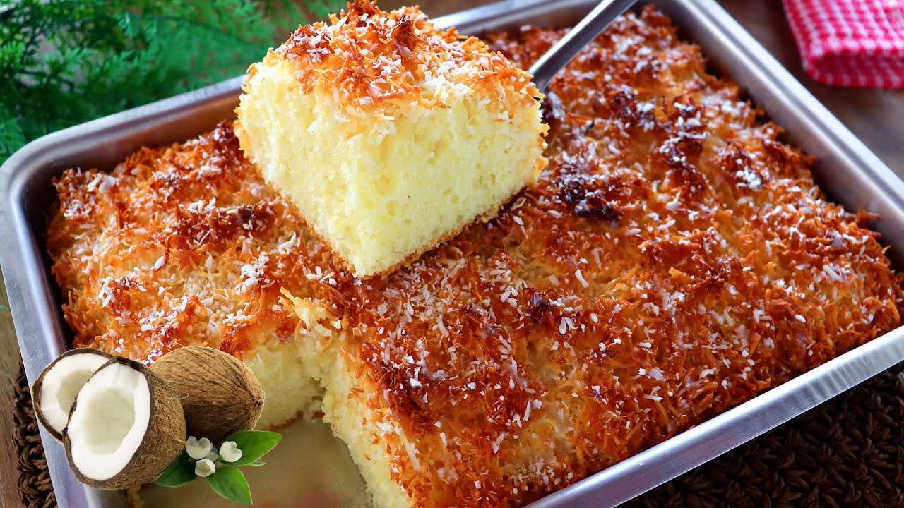 BOLO CUCA DE COCO MASSA FOFINHA E MUITO FÁCIL