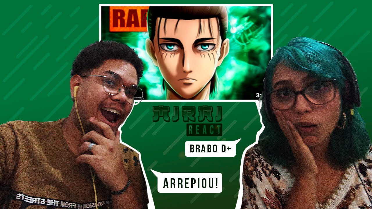 REACT // Rap do Eren Yeager (Attack on Titan) // Nível Tatakae // TK RAPS