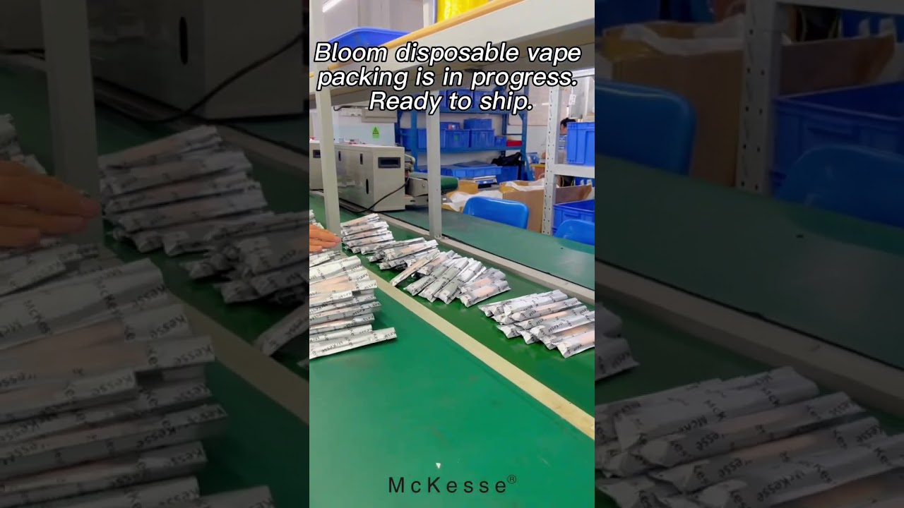 MCKESSE Bloom Disposable Vape packing is in progress. Ready to ship.