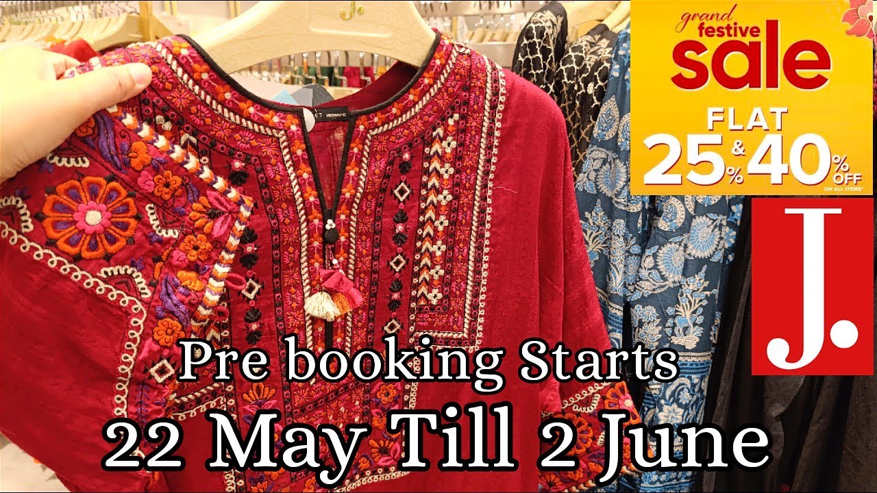 J.Junaid Jamshed Grand Festive Sale 2024 | J.New Collection on Sale | J.Sale