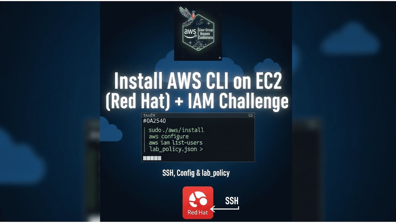 Instala y configura el AWS CLI en EC2 (Red Hat) + reto IAM con lab_policy