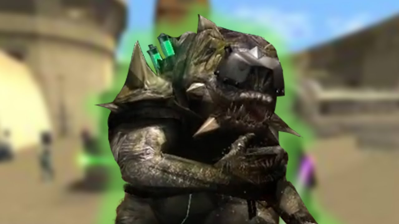 Comically Normal-sized Rancor - Jerma Star Wars: Jedi Knight - Jedi Academy Stream Recap (Part 2)