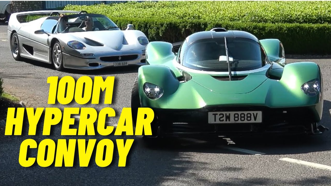 £100M HYPERCAR convoy shuts down Goodwood! HypraLusso Madness - Zonda Attack, Valkyrie, Sp3, F1, T50