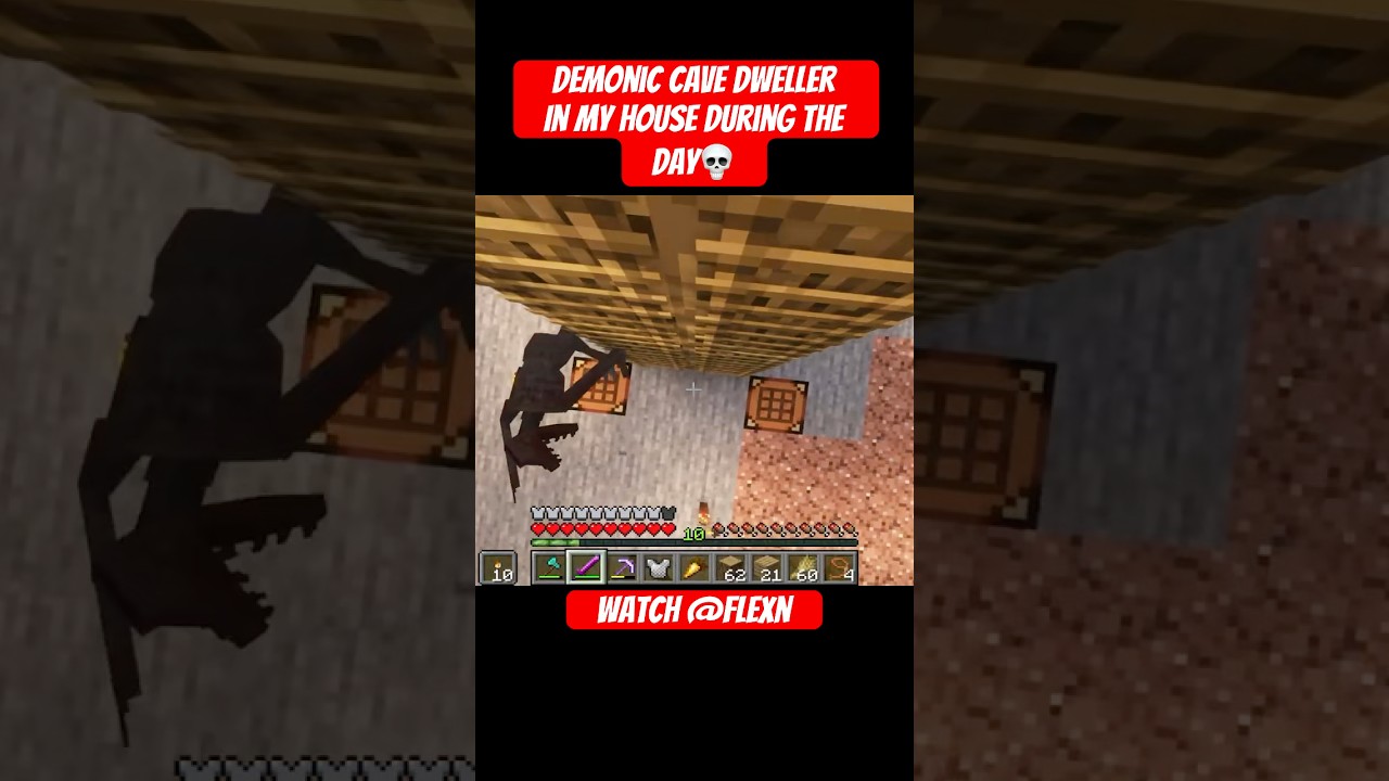 Scariest Minecraft Horror Mod!? #minecraft #minecrafthorror #herobrine #gaming #scary #wendigo
