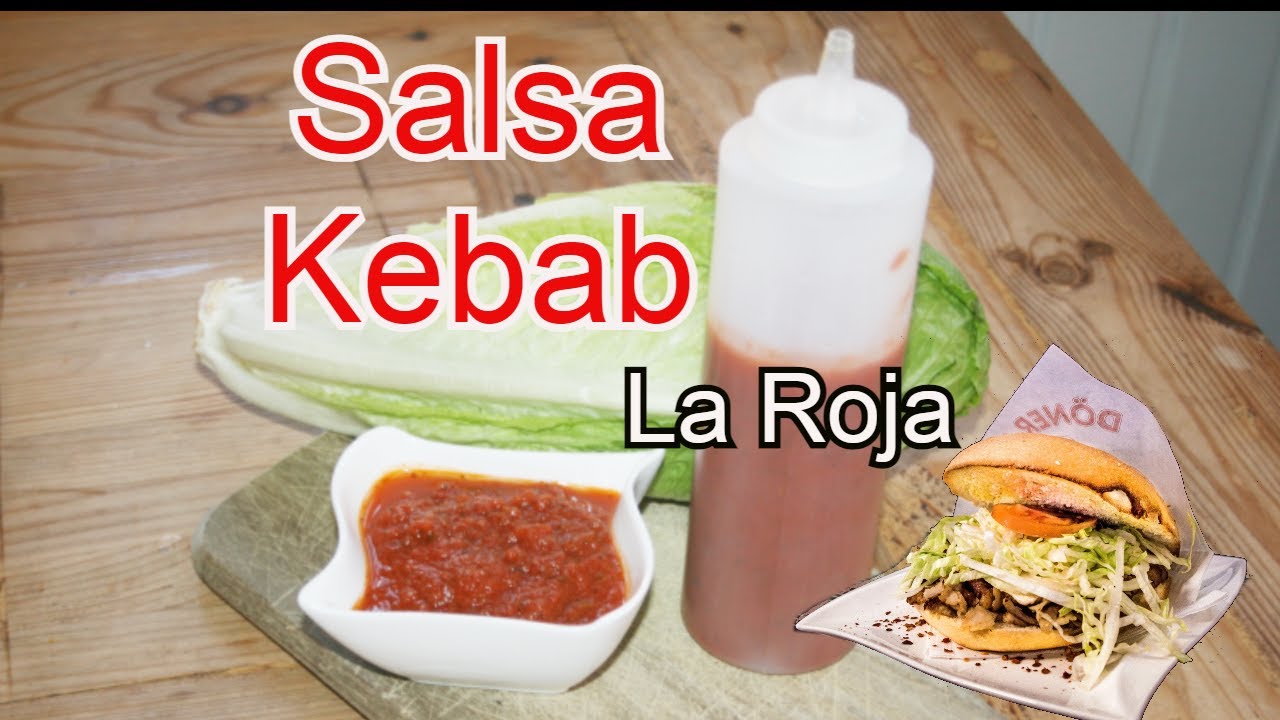 Salsa roja kebab casera, muy sencilla.