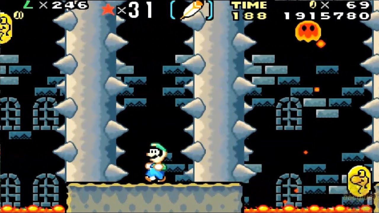 Super Mario World HD REMAKE 100% WORLD 7: Valley Of Bowser Part 2 (Enhanced Graphics)