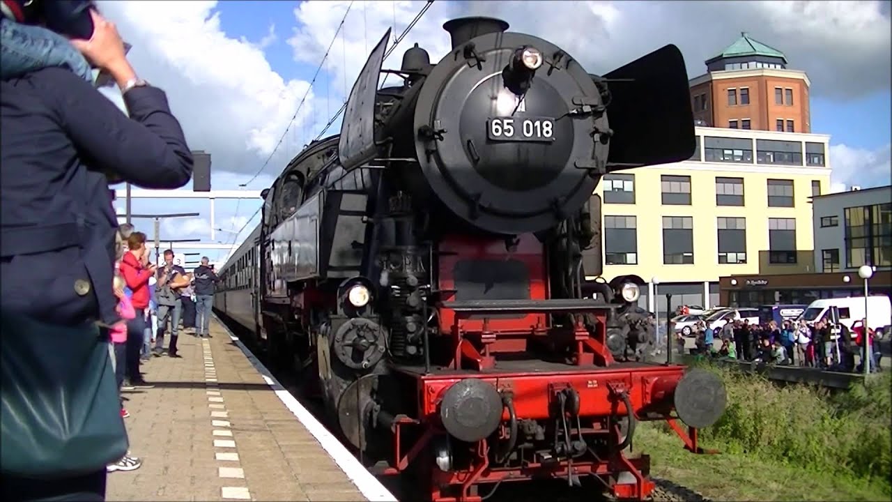 SSN Huider Expres 2015 met stoomlocomotieven 01 1075 en 65 018!