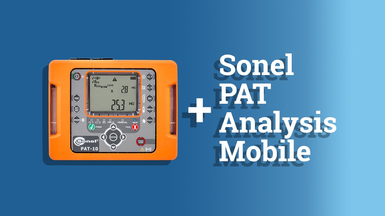 Połączenie Sonel PAT-2/2e/10 z Sonel PAT Analysis Mobile