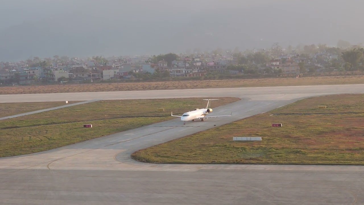 First Flight at Pokhara International Airport by Saurya Airlines
