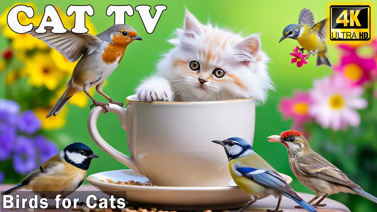 Bird Videos for Cats 🐦 Ultimate Cat TV with Birds Chirping to Keep Your Cat Entertained Home Alone