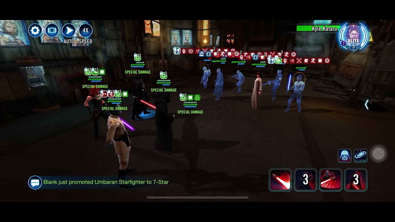 Empeoror Palp Team vs Luthen Team (SWGOH)