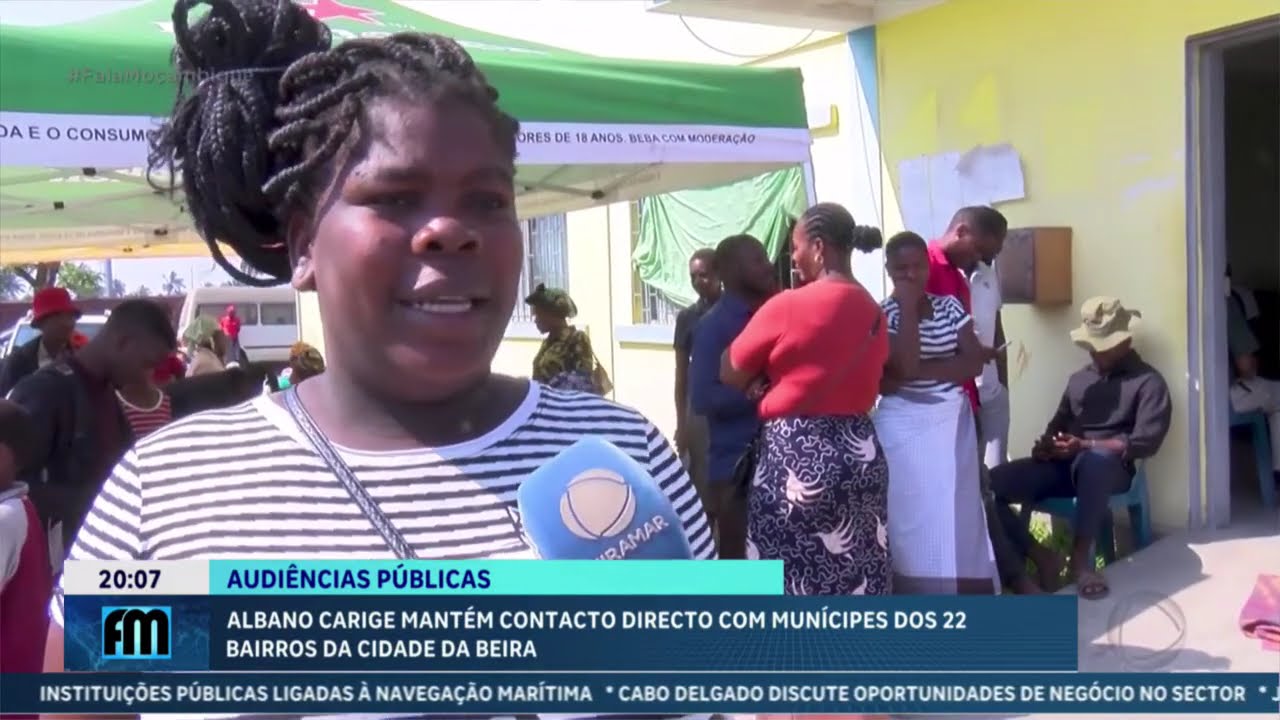 Albano Carige mantém contacto directo com munícipes dos 22 bairros da Cidade da Beira @Portal FM | Fala Moçambique