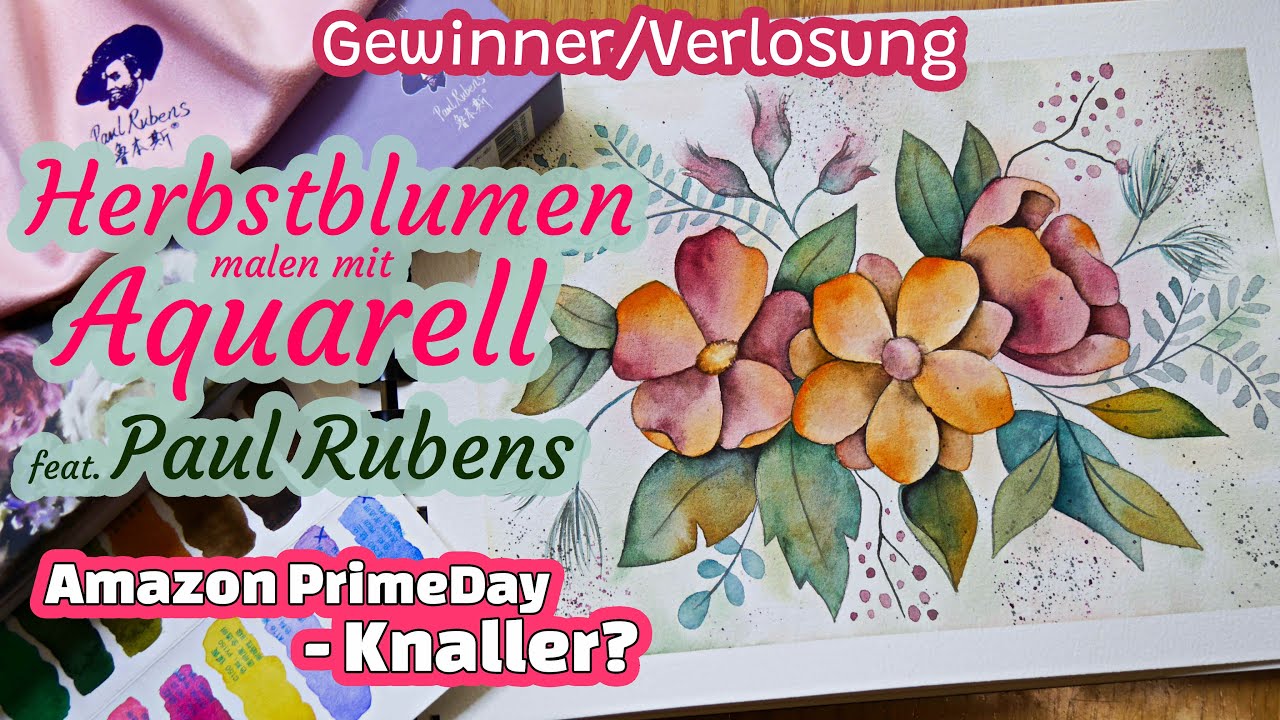 Mal mit mir! Herbstblumen mit Aquarell feat. Paul Rubens 